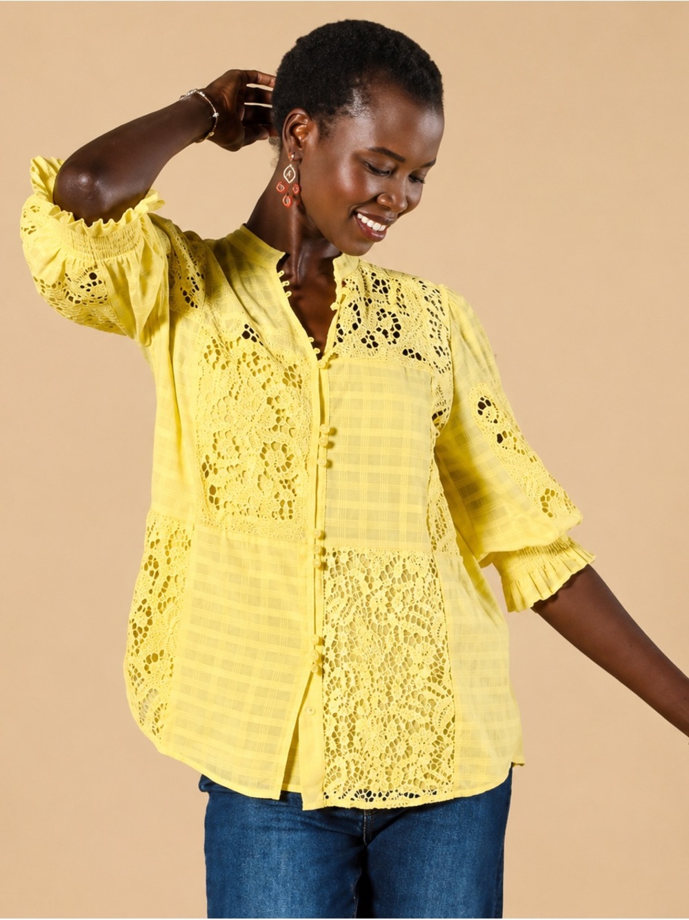 Sundance Garbo Lace Top